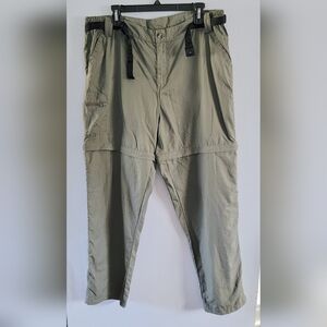 Dakota Grizzly Green Convertible Nylon Zip Off Hiking Quick Dry Pants Ripstop XL